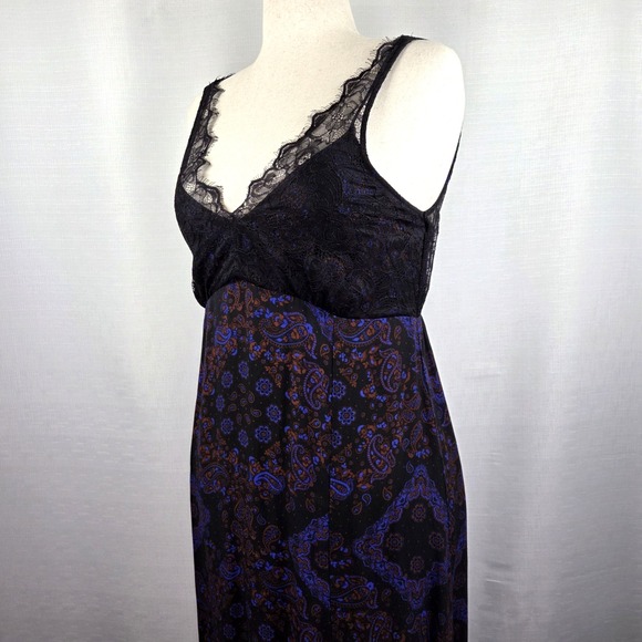 LoveStitch Belle Lace Paisley Maxi Dress Women's Small Babydoll Cottagecore Boho - Picture 3 of 7